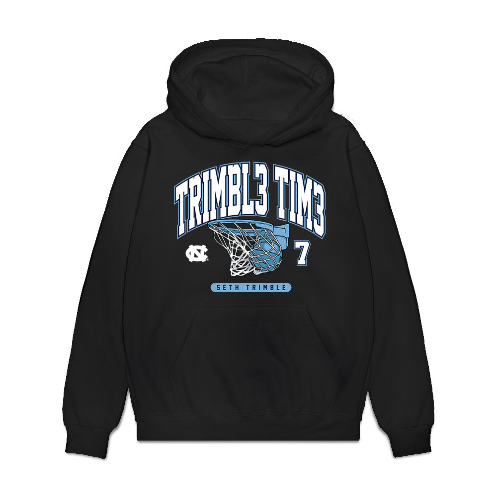 UNC - NCAA Men's Basketball : Seth Trimble - Trimble Time Premium Hooded Sweatshirt-0