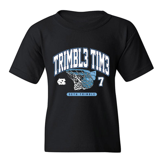 UNC - NCAA Men's Basketball : Seth Trimble - Trimble Time Youth T-Shirt-0