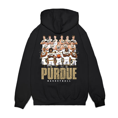 Purdue - NCAA Men's Basketball Legends : - Team Collage Premium Hooded Sweatshirt-1