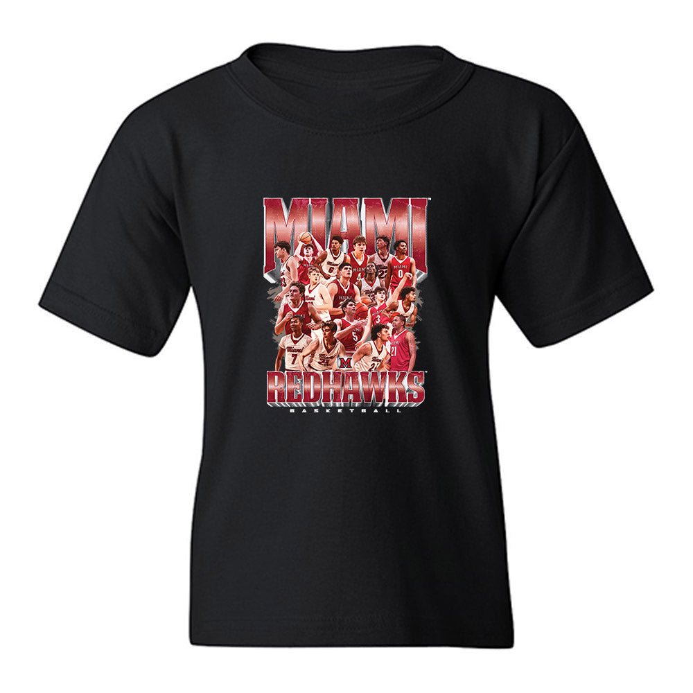 Miami of Ohio - NCAA Men's Basketball : - 25-26 Team Collage Youth T-Shirt-0