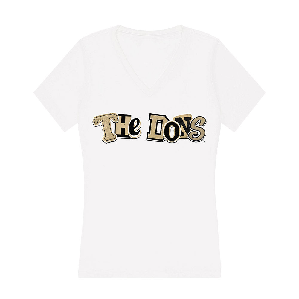 PFW - NCAA Women's Basketball : Typography Women's V-Neck T-Shirt-0