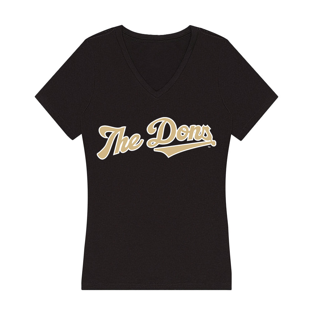 PFW - NCAA Women's Basketball : The Dons Women's V-Neck T-Shirt-0