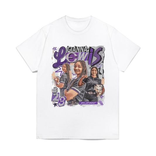 SFA - NCAA Softball : Gianna Lewis - Collage Comfort Colors T-Shirt-0