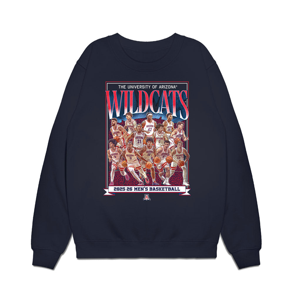 Arizona - NCAA Men's Basketball : - Premium Crewneck Sweatshirt-0