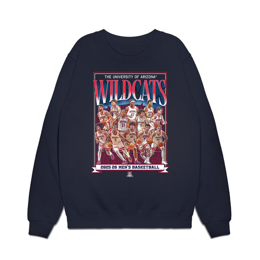 Arizona - NCAA Men's Basketball : - Premium Crewneck Sweatshirt-0
