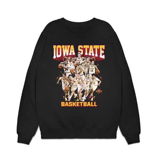 Iowa State - NCAA Men's Basketball : - Team Collage Premium Crewneck Sweatshirt-0