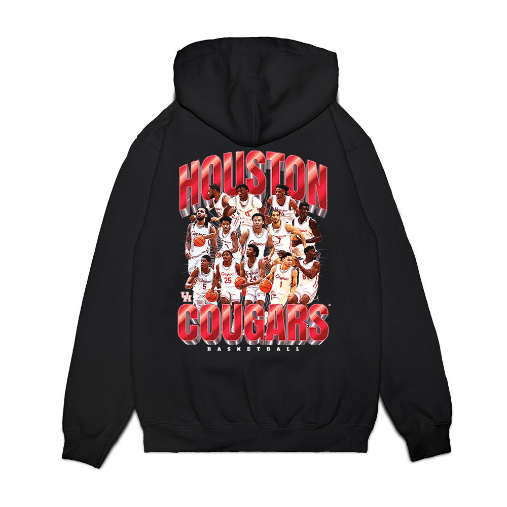 Houston - NCAA Men's Basketball : - Team Collage Premium Hooded Sweatshirt-1