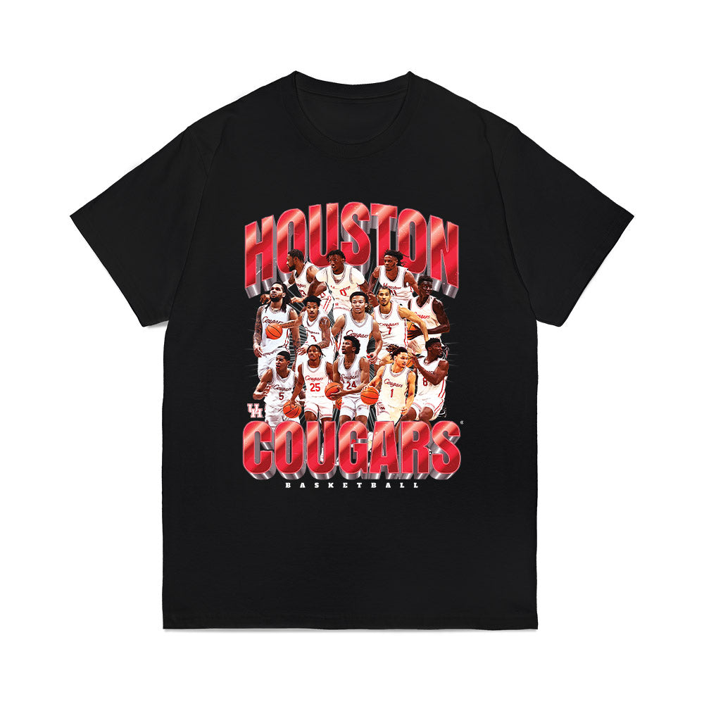 Houston - NCAA Men's Basketball : - Team Collage Comfort Colors T-Shirt-0