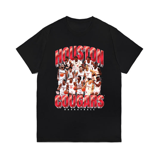 Houston - NCAA Men's Basketball : - Team Collage Comfort Colors T-Shirt-0