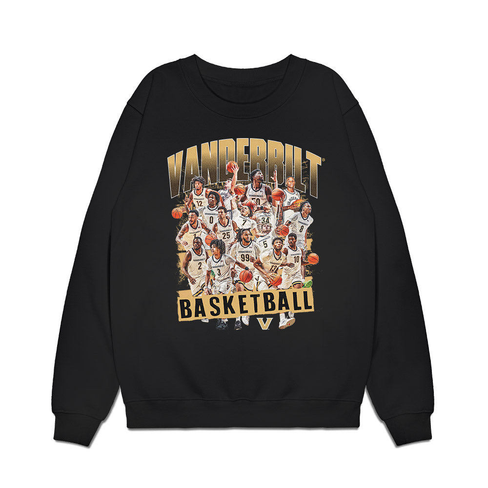 Vanderbilt - NCAA Men's Basketball : - Team Collage Premium Crewneck Sweatshirt-0