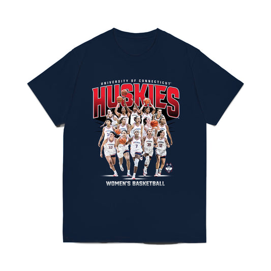 UConn - NCAA Women's Basketball : - 25-26 Team Collage Comfort Colors T-Shirt-0
