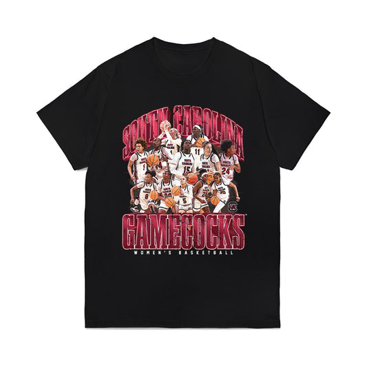 South Carolina - NCAA Women's Basketball : - Team Collage Comfort Colors T-Shirt-0