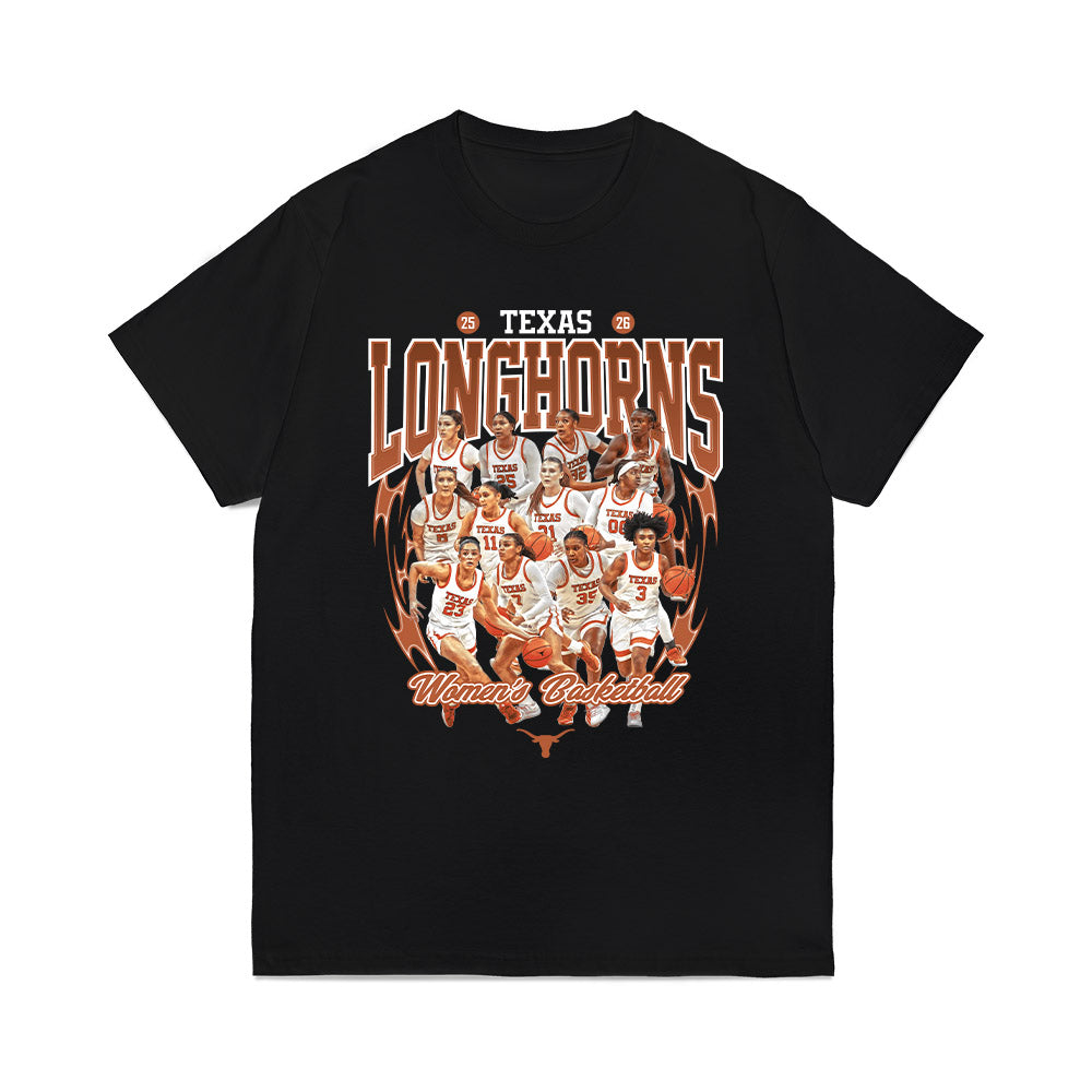 Texas - NCAA Women's Basketball : Team Collage Comfort Colors T-Shirt-0