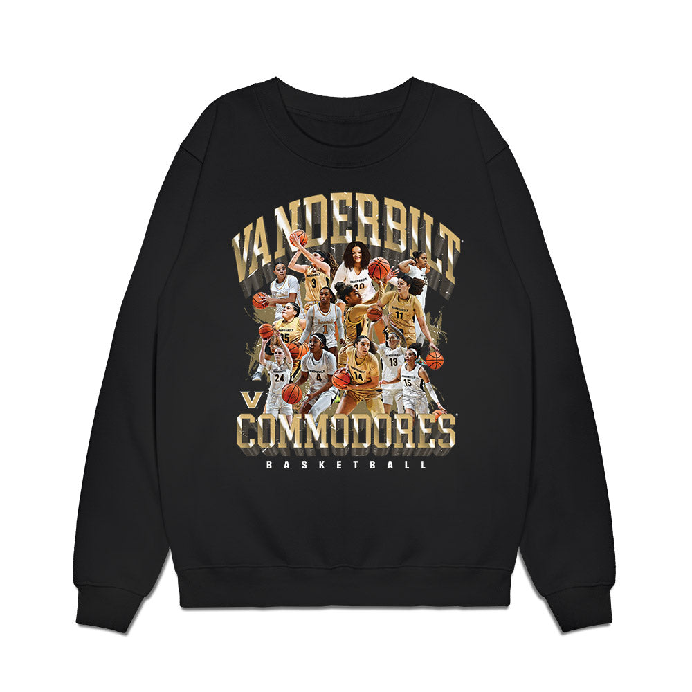 Vanderbilt - NCAA Women's Basketball : - 25-26 Team Collage Premium Crewneck Sweatshirt-0