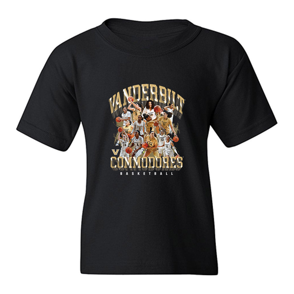 Vanderbilt - NCAA Women's Basketball : - 25-26 Team Collage Youth T-Shirt-0