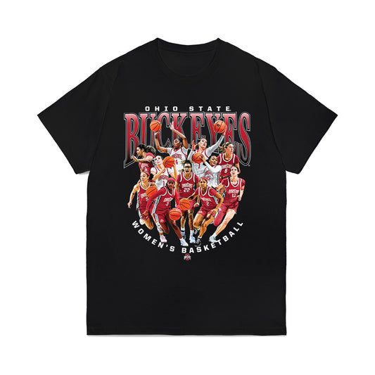 Ohio State - NCAA Women's Basketball : - 25-26 Team Collage Comfort Colors T-Shirt-0