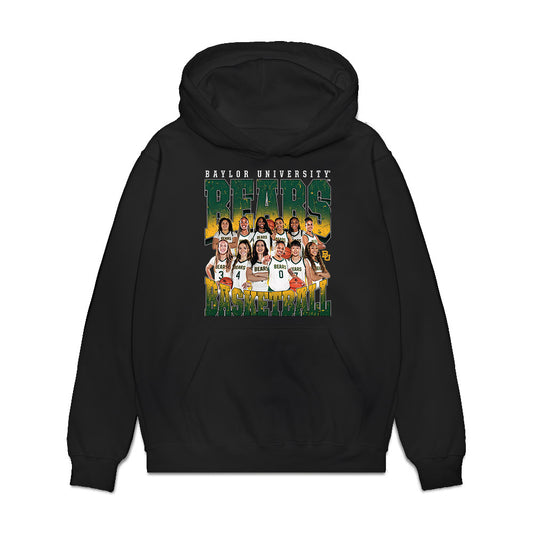 Baylor - NCAA Women's Basketball : Team Collage Premium Hooded Sweatshirt-0