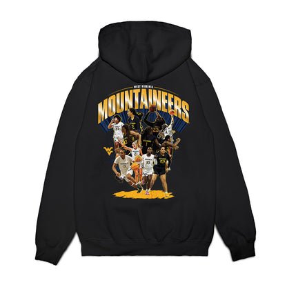 West Virginia - NCAA Women's Basketball : - 25-26 Team Collage Premium Hooded Sweatshirt-1