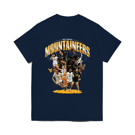 West Virginia - NCAA Women's Basketball : - 25-26 Team Collage Comfort Colors T-Shirt-0