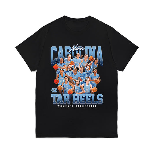 UNC - NCAA Women's Basketball : - 25-26 Team Collage Comfort Colors T-Shirt-0