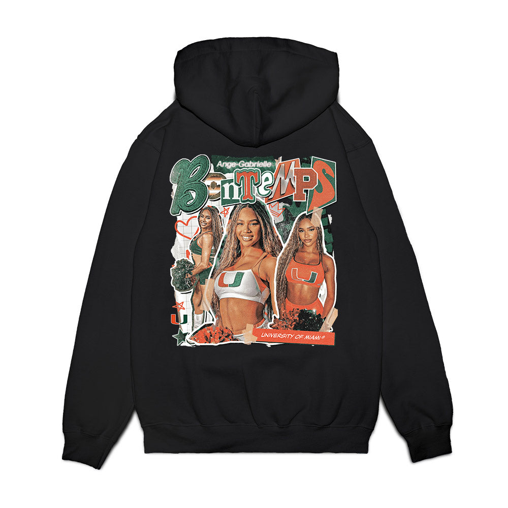 Miami - NCAA Dance Team : Ange-Gabrielle Bontemps - Collage Premium Hooded Sweatshirt-1