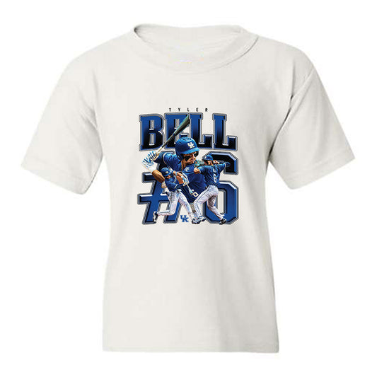 Kentucky - NCAA Baseball : Tyler Bell - Collage Youth T-Shirt-0
