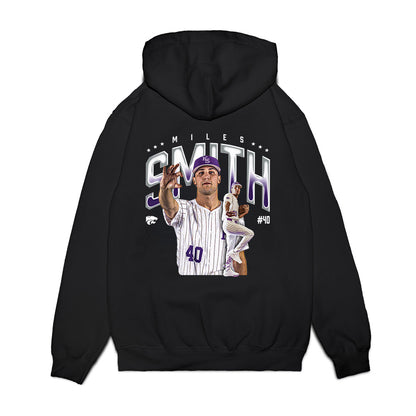Kansas State - NCAA Baseball : Miles Smith - Caricature Premium Hooded Sweatshirt-1