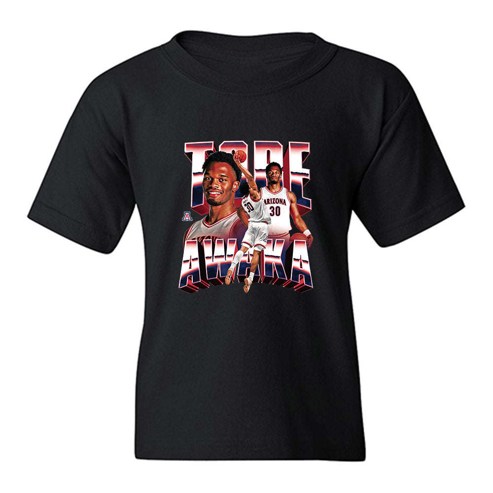 Arizona - NCAA Men's Basketball : Tobe Awaka - Collage Youth T-Shirt-0