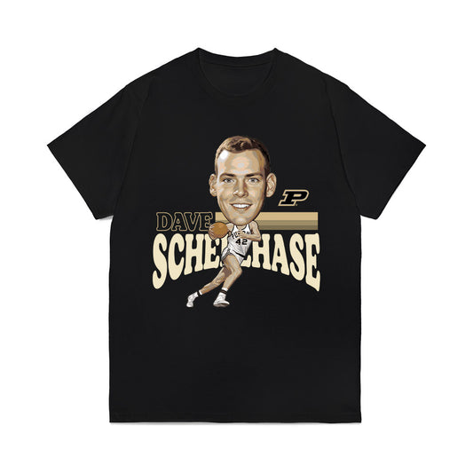 Purdue - NCAA Men's Basketball Legends : Dave Schellhase - Caricature Comfort Colors T-Shirt-0