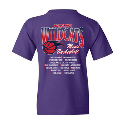 Arizona - NCAA Men's Basketball : - Roster Youth T-Shirt-1