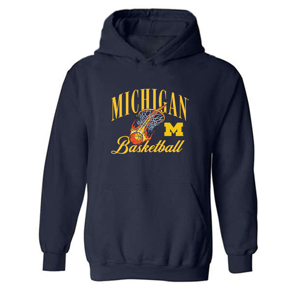 Michigan - NCAA Men's Basketball : - Roster Hooded Sweatshirt-0
