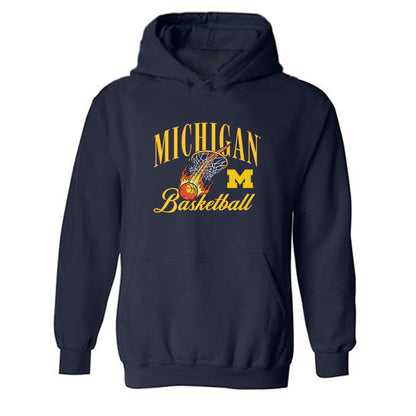 Michigan - NCAA Men's Basketball : - Roster Hooded Sweatshirt-0