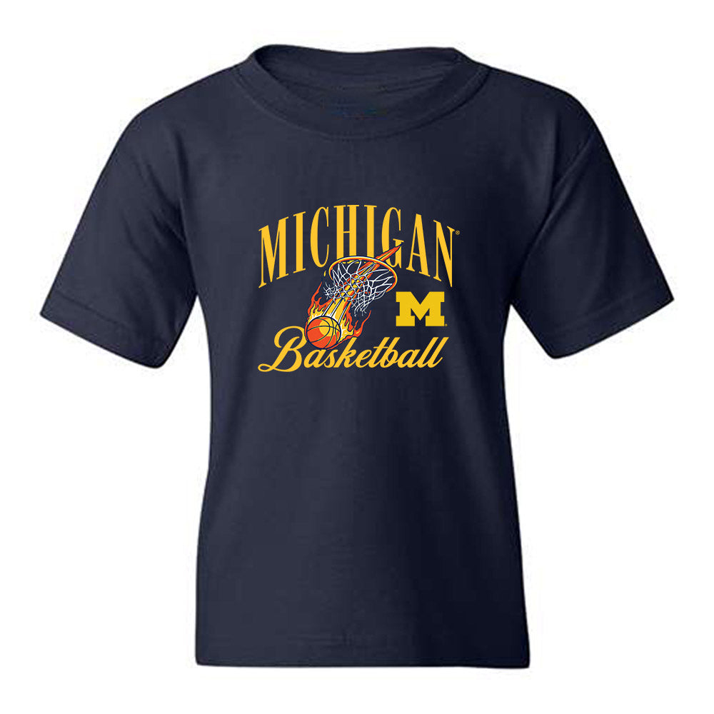 Michigan - NCAA Men's Basketball : - Roster Youth T-Shirt-0
