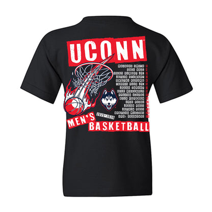 UConn - NCAA Men's Basketball : - 25-26 Roster Youth T-Shirt-1