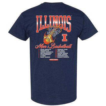 Illinois - NCAA Men's Basketball : - 25-26 Roster T-Shirt-1