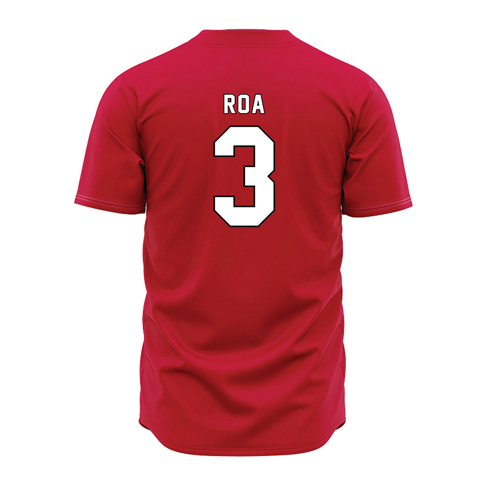 Miami of Ohio - NCAA Baseball : Christopher Roa - Red Jersey-1