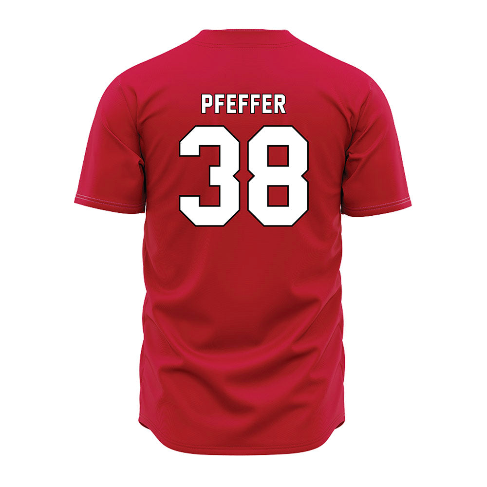 Miami of Ohio - Baseball Alumni : Kaden Pfeffer - Red Jersey-1