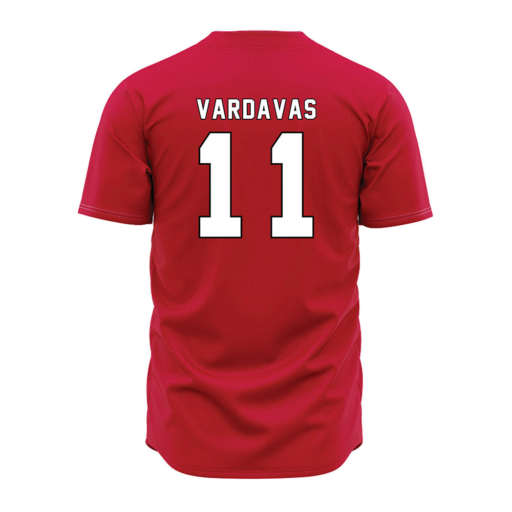 Miami of Ohio - NCAA Baseball : Nick Vardavas - Red Jersey-1