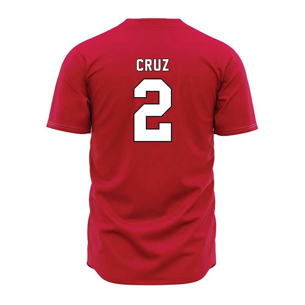 Miami of Ohio - NCAA Baseball : Diego Cruz - Red Jersey-1