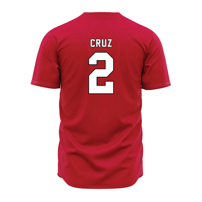 Miami of Ohio - NCAA Baseball : Diego Cruz - Red Jersey-1