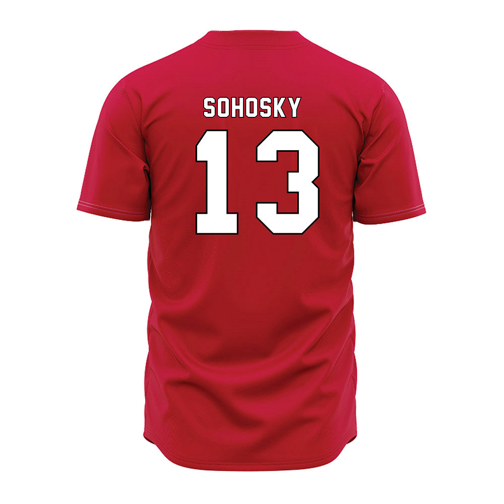 Miami of Ohio - NCAA Baseball : Zac Sohosky - Red Jersey-1