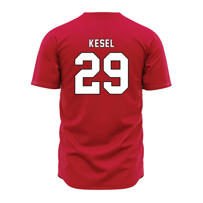 Miami of Ohio - NCAA Baseball : Kyle Kesel - Red Jersey-1