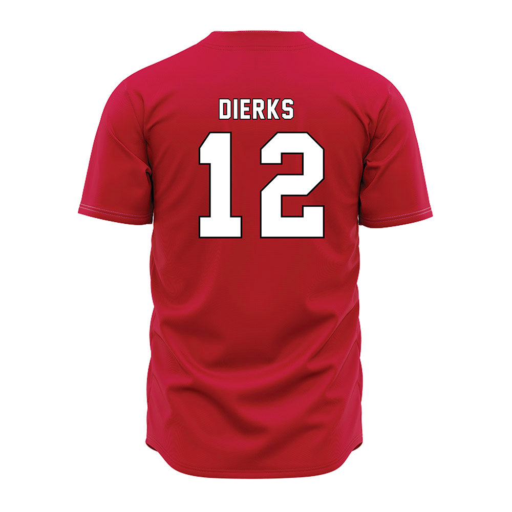 Miami of Ohio - NCAA Baseball : Marcus Dierks - Red Jersey-1