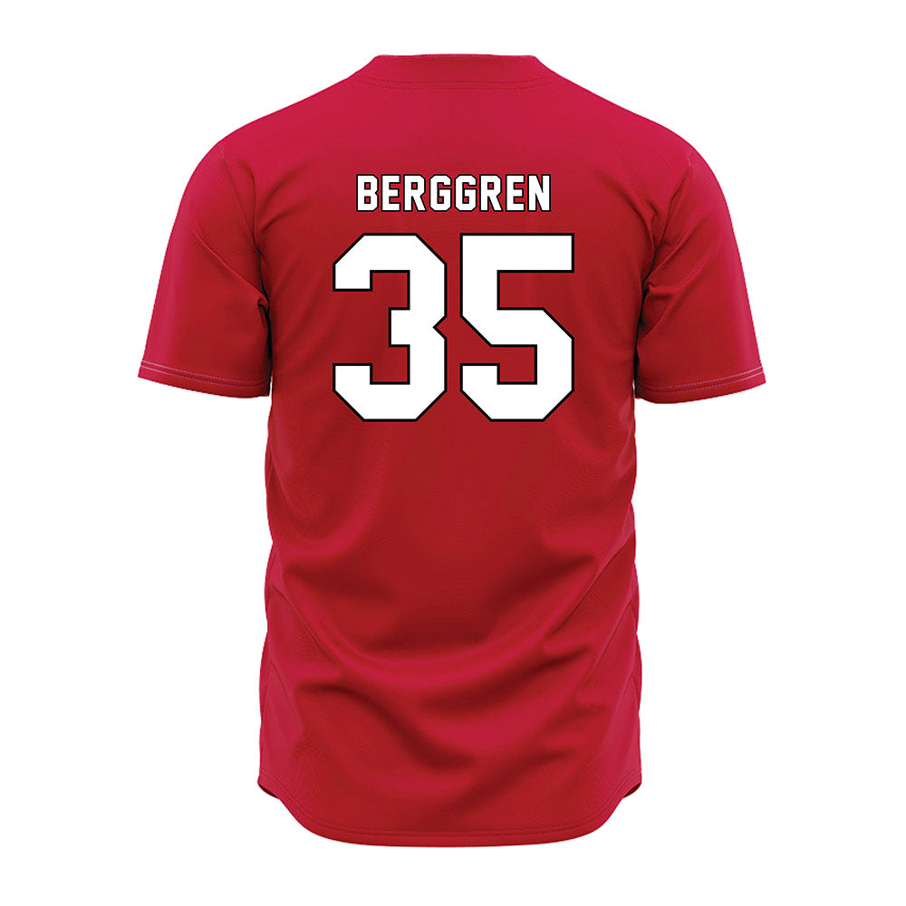 Miami of Ohio - NCAA Baseball : Austin Berggren - Red Jersey-1