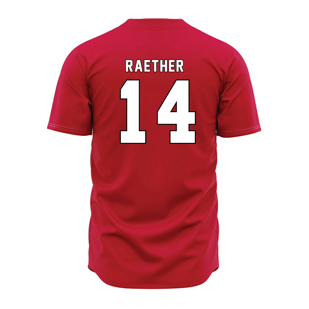 Miami of Ohio - NCAA Baseball : Carson Raether - Red Jersey-1