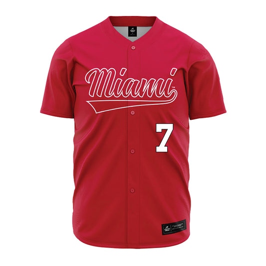 Miami of Ohio - Baseball Alumni : Carson Byers - Red Jersey-0