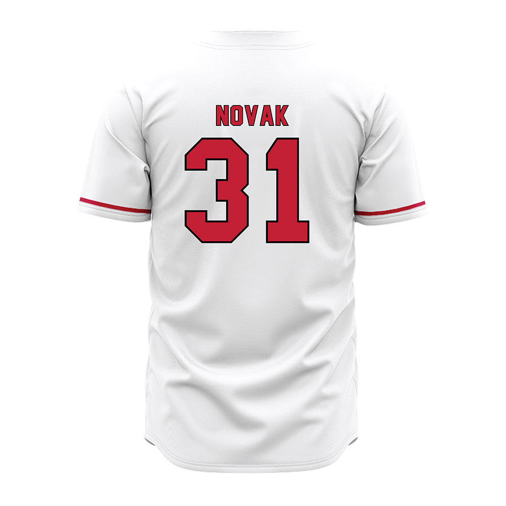 Miami of Ohio - NCAA Baseball : Ryan Novak - White Jersey-1