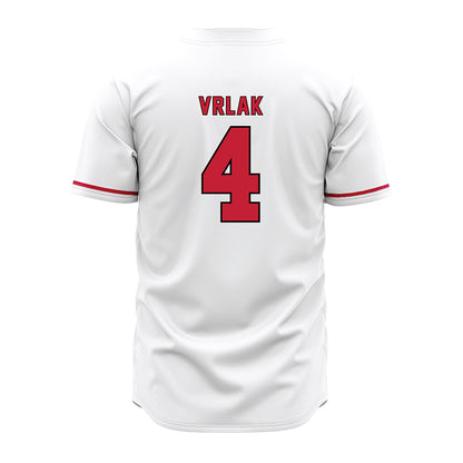 Miami of Ohio - NCAA Baseball : Jake Vrlak - White Jersey-1