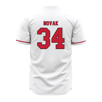Miami of Ohio - NCAA Baseball : Cameron Novak - White Jersey-1