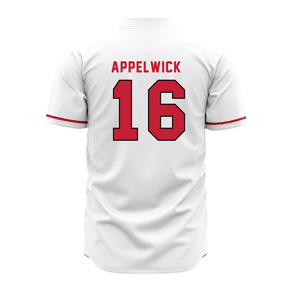 Miami of Ohio - NCAA Baseball : Evan Appelwick - White Jersey-1